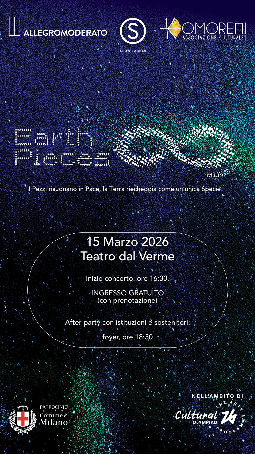 Earth ∞ Pieces Milano 2026 Teatro Dal Verme